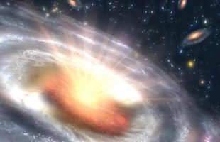 Un quasar. // Source : Wikimedia/CC/NASA (photo recadrée)