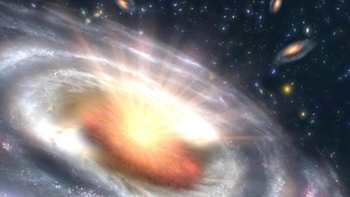 Un quasar. // Source : Wikimedia/CC/NASA (photo recadrée)