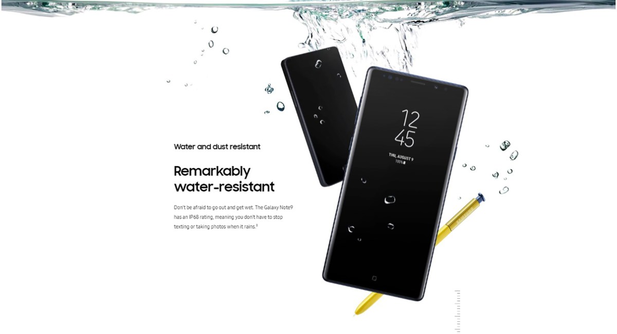 Samsung publicité Note 9