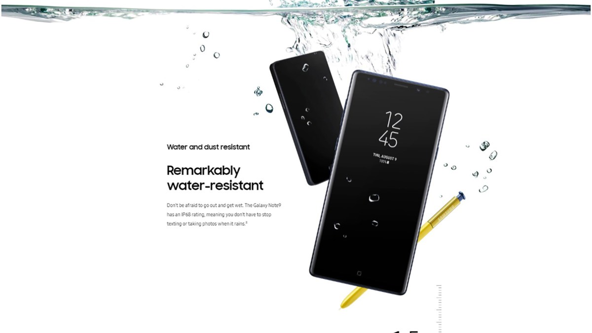 Samsung publicité Note 9