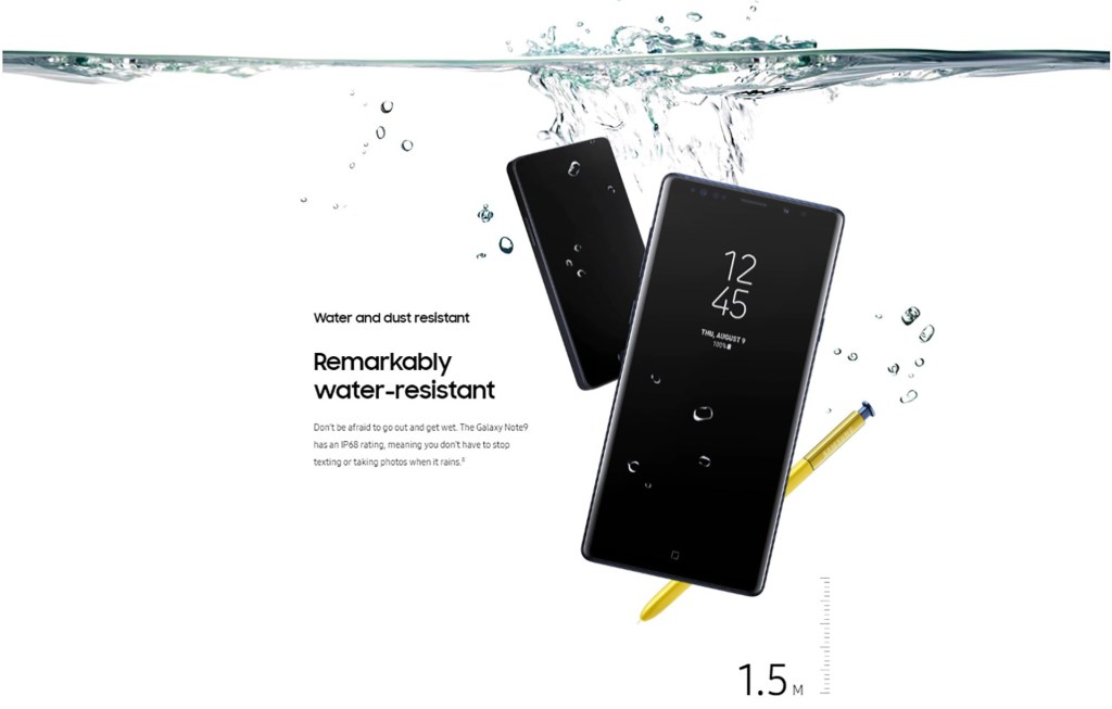 Samsung publicité Note 9