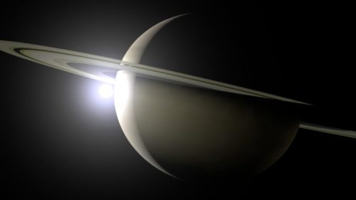 Saturne et ses anneaux. // Source : Pixabay (photo recadrée)