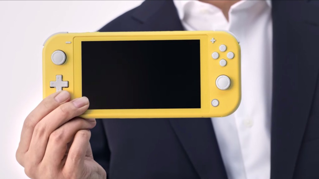La Switch Lite // Source : YouTube/Nintendo UK