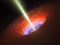 Un trou noir super massif et son environnement. // Source : ESO/L. Calçada (photo recadrée)