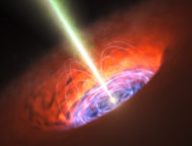 Un trou noir super massif et son environnement. // Source : ESO/L. Calçada (photo recadrée)