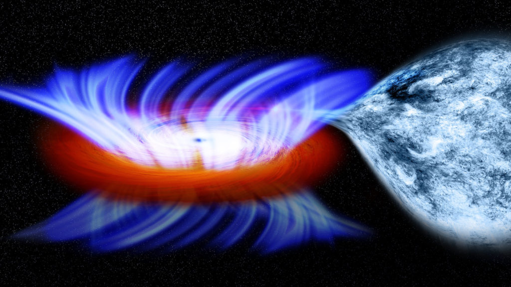 Un trou noir stellaire. // Source : NASA/CXC/M.Weiss (photo recadrée)