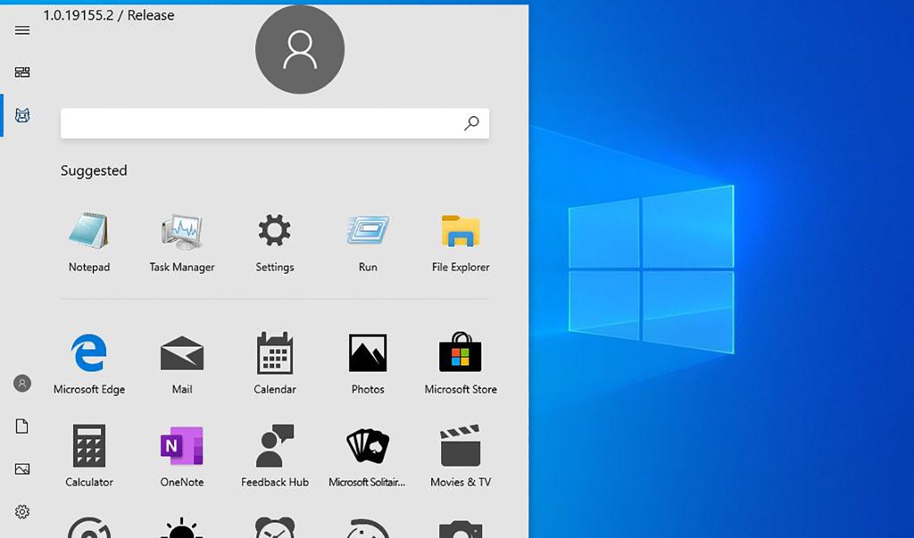 Une Windows 10 menu Démarrer