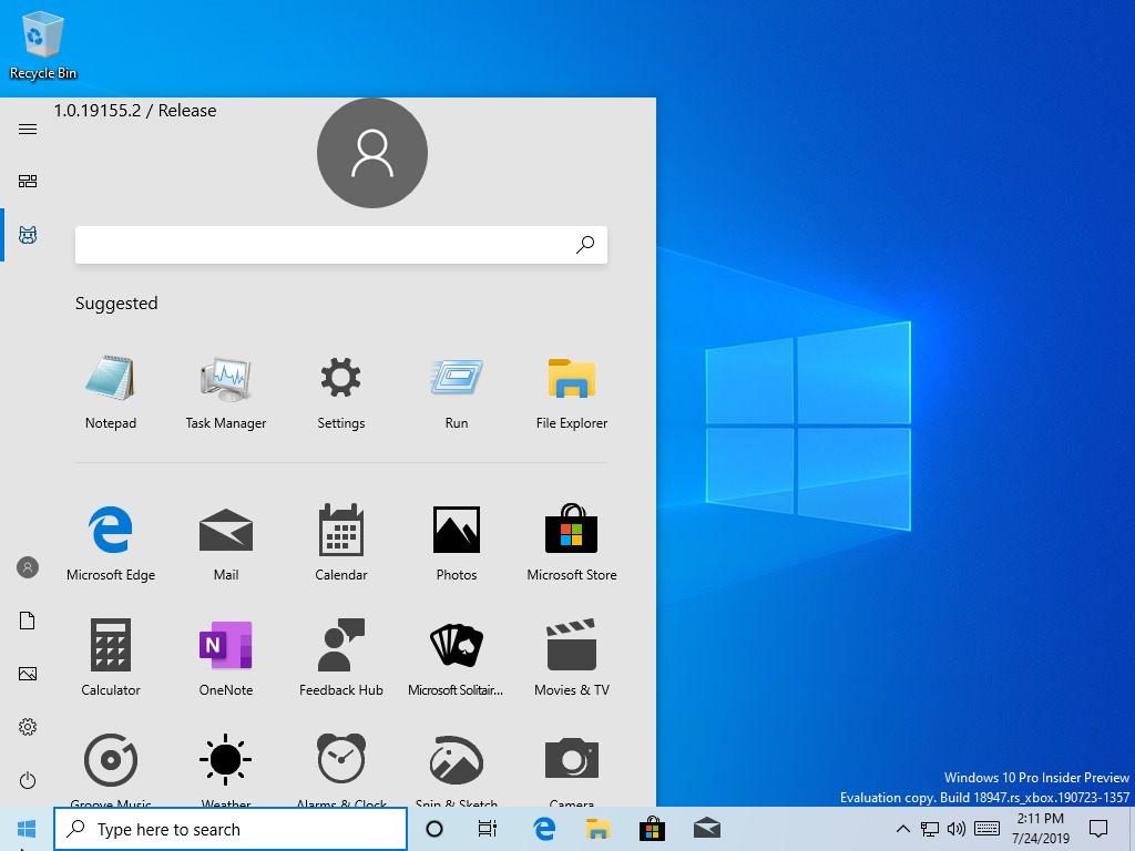 Windows 10 menu Démarrer