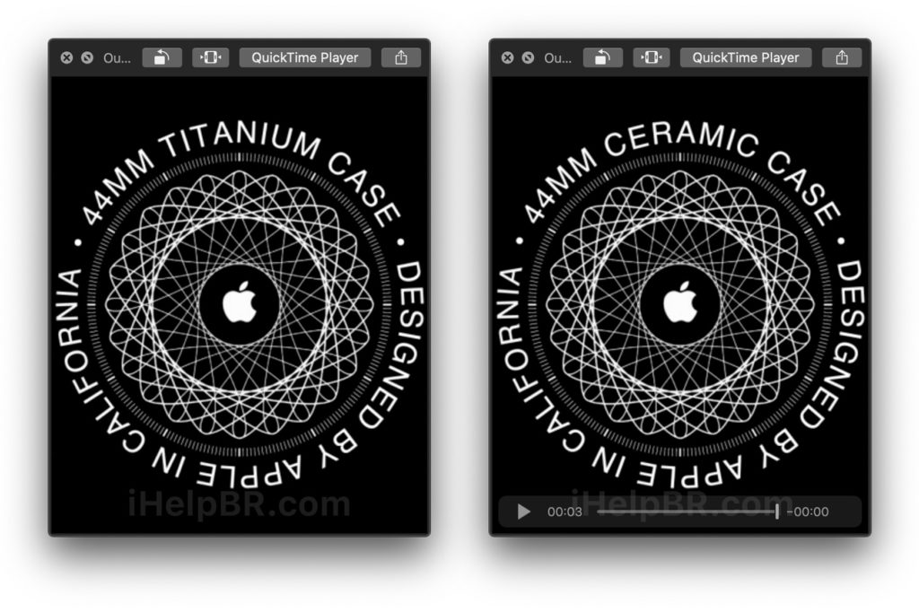 Apple Watch en céramique et en titane // Source : iHelpBR