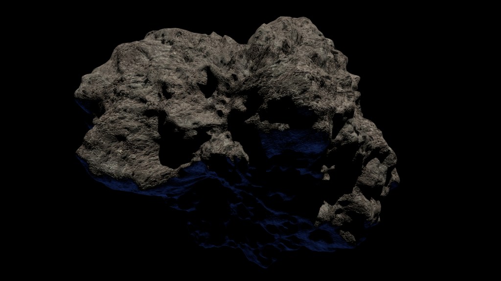 Un astéroïde. // Source : Pixabay (photo recadrée)