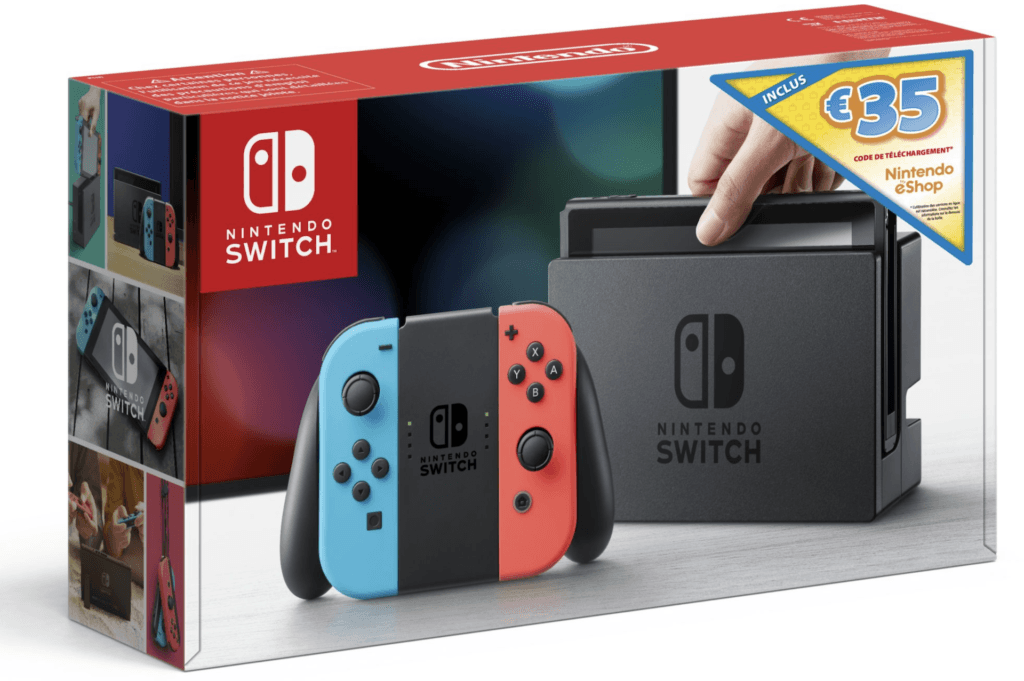 Boîte de la Switch (première version) // Source : Nintendo Boîte de la Switch (première version) // Source : Nintendo