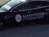 Tesla Model 3 de la police // Source : Twitter Todd Bertram
