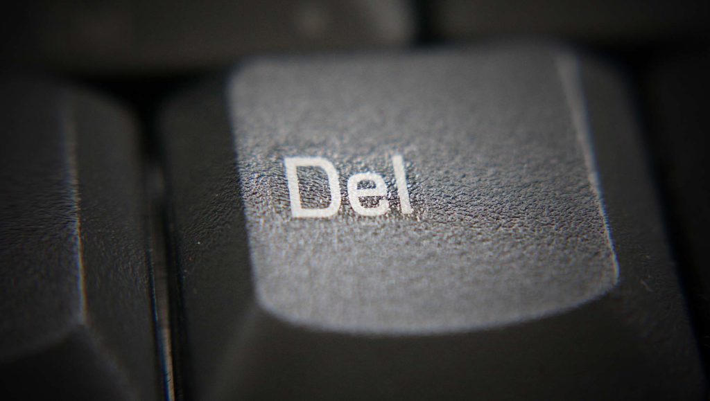 delete suppression effacement touche clavier