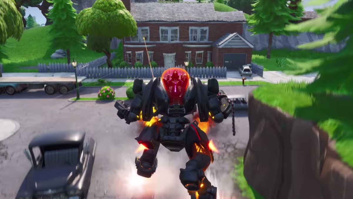 Un robot dans Fortnite // Source : YouTube/Fortnite