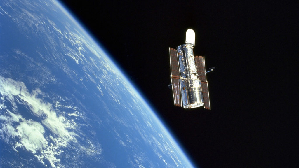 Le télescope spatial Hubble. // Source : Flickr/CC/Nasa Hubble Space Telescope (photo recadrée)