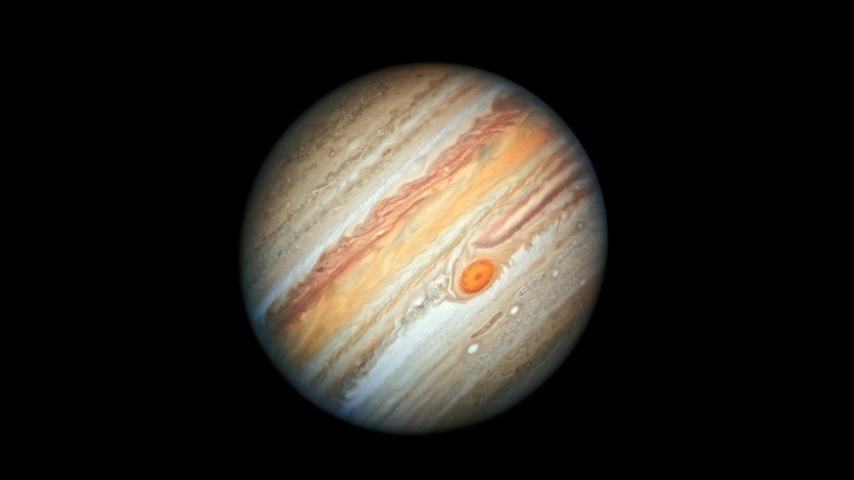 Jupiter photographiée par Hubble. // Source : NASA, ESA, A. Simon (Goddard Space Flight Center) and M.H. Wong (University of California, Berkeley)