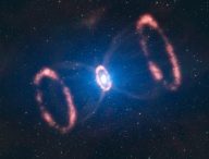Vision d'artiste d'une supernova (en l'occurrence basée sur SN 1987A, observée par le téléscope ESO). // Source : ESO/L. Calçada