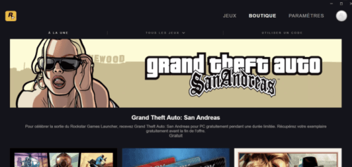 Rockstar Games Launcher  // Source : Capture d'écran