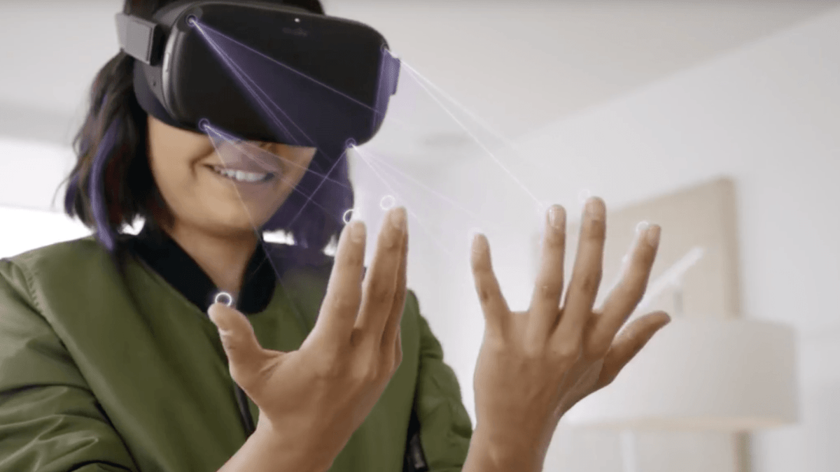 Oculus Quest avec hand tracking // Source : Oculus