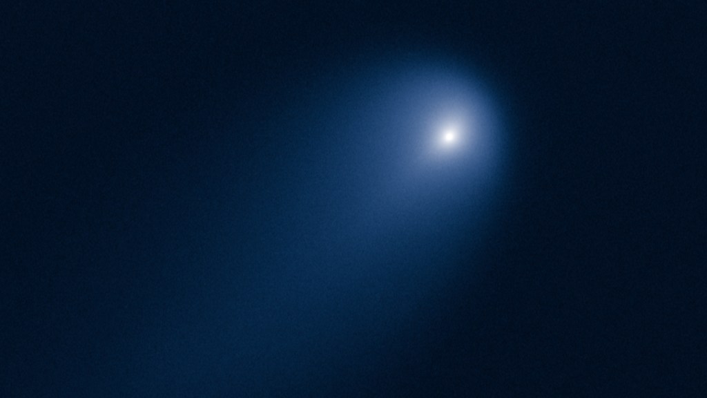 La comète ISON. // Source : NASA, ESA, J.-Y. Li (Planetary Science Institute), and the Hubble Comet ISON Imaging Science Team