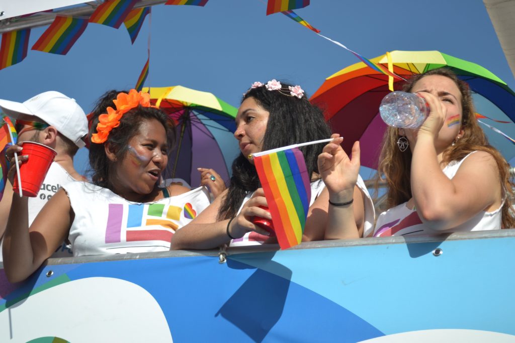 Le char LGBTech à la pride de 2019 // Source : Sergio Montoya/LGBTech