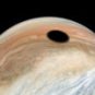 L'éclipse de lune sur Jupiter. // Source : Flickr/CC/Kevin Gill (photo recadrée)