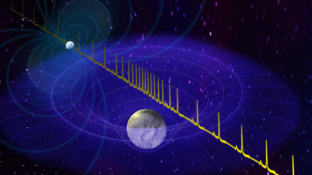 L'impulsion d'une étoile à neutrons. // Source : Flickr/CC/Nasa Universe (photo recadrée)