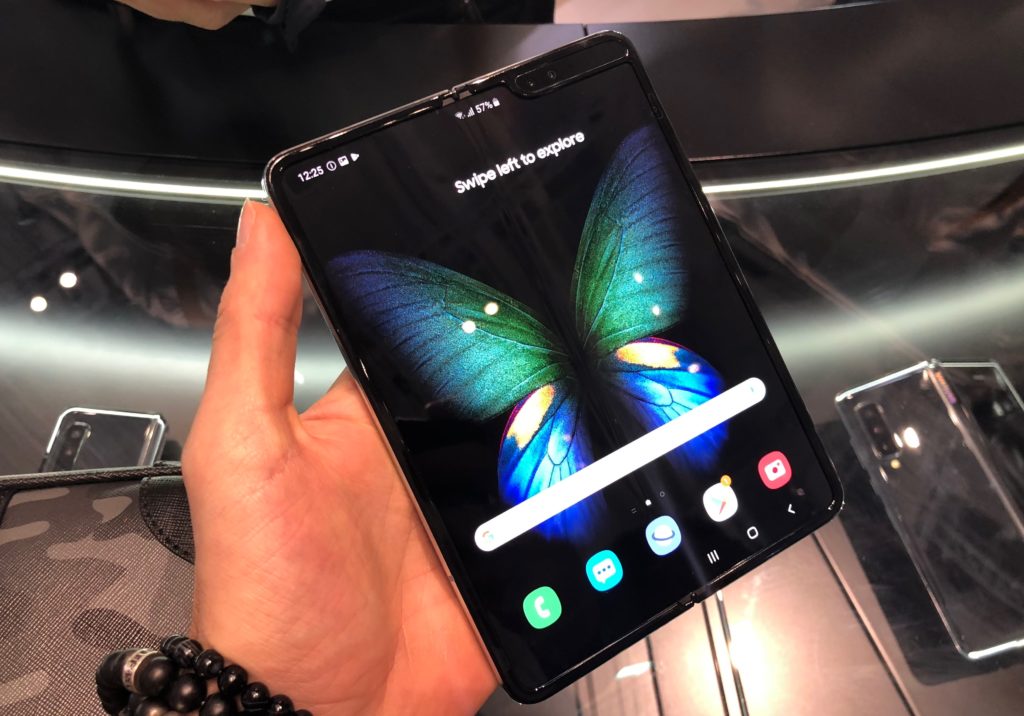 Le Samsung Galaxy Fold déplié // Source : Numerama Le Samsung Galaxy Fold déplié // Source : Numerama