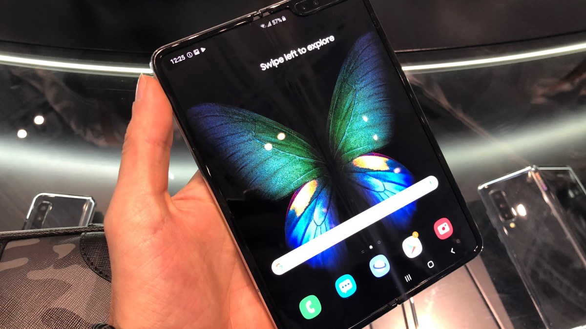 Le Samsung Galaxy Fold déplié // Source : Numerama