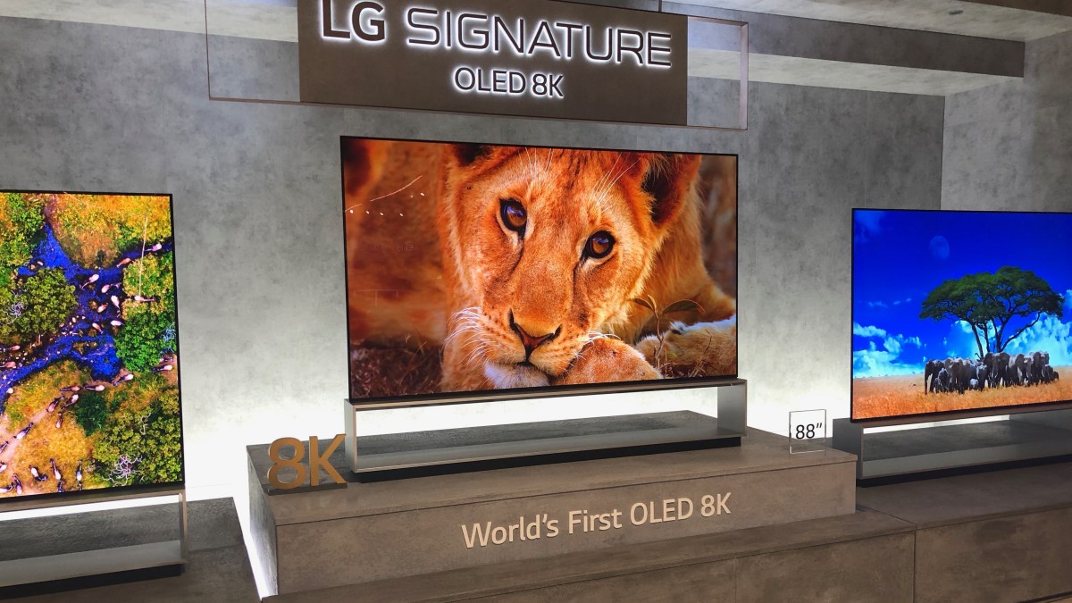 Téléviseur OLED 8K LG // Source : Numerama