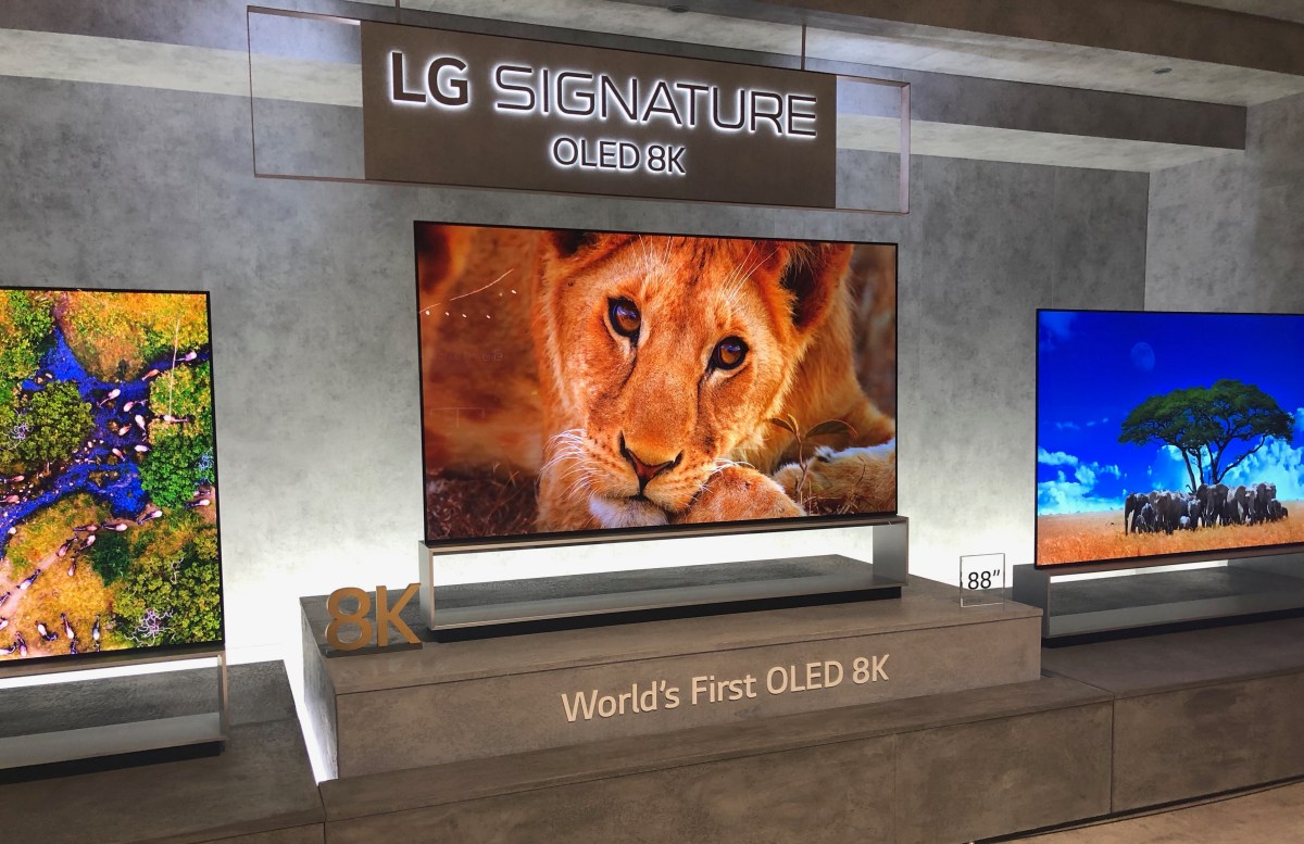 Téléviseur OLED 8K LG // Source : Numerama