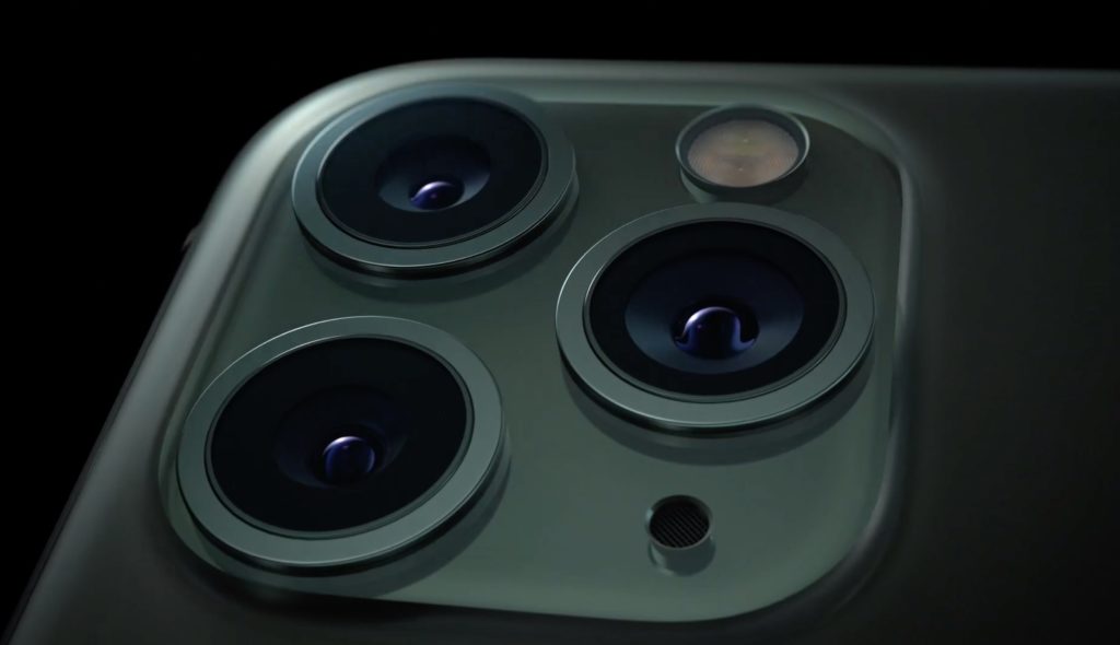 Les 3 capteurs de l'iPhone 11 Pro // Source : Apple