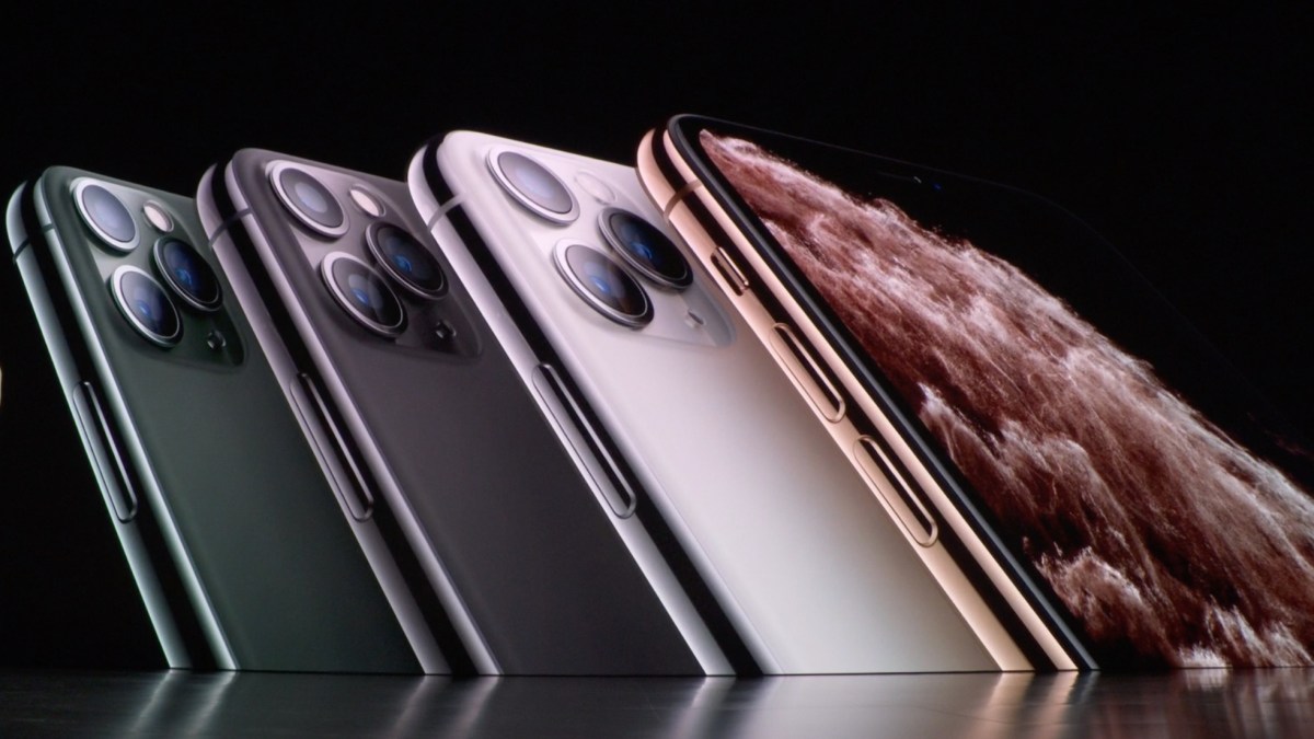 Les 4 coloris de l'iPhone 11 Pro // Source : Apple