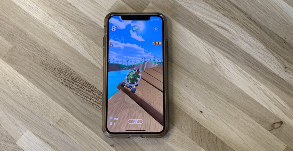 Mario Kart Tour sur iPhone X // Source : Numerama Mario Kart Tour sur iPhone X // Source : Numerama