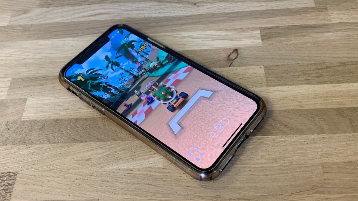 Mario Kart Tour sur iPhone X // Source : Numerama