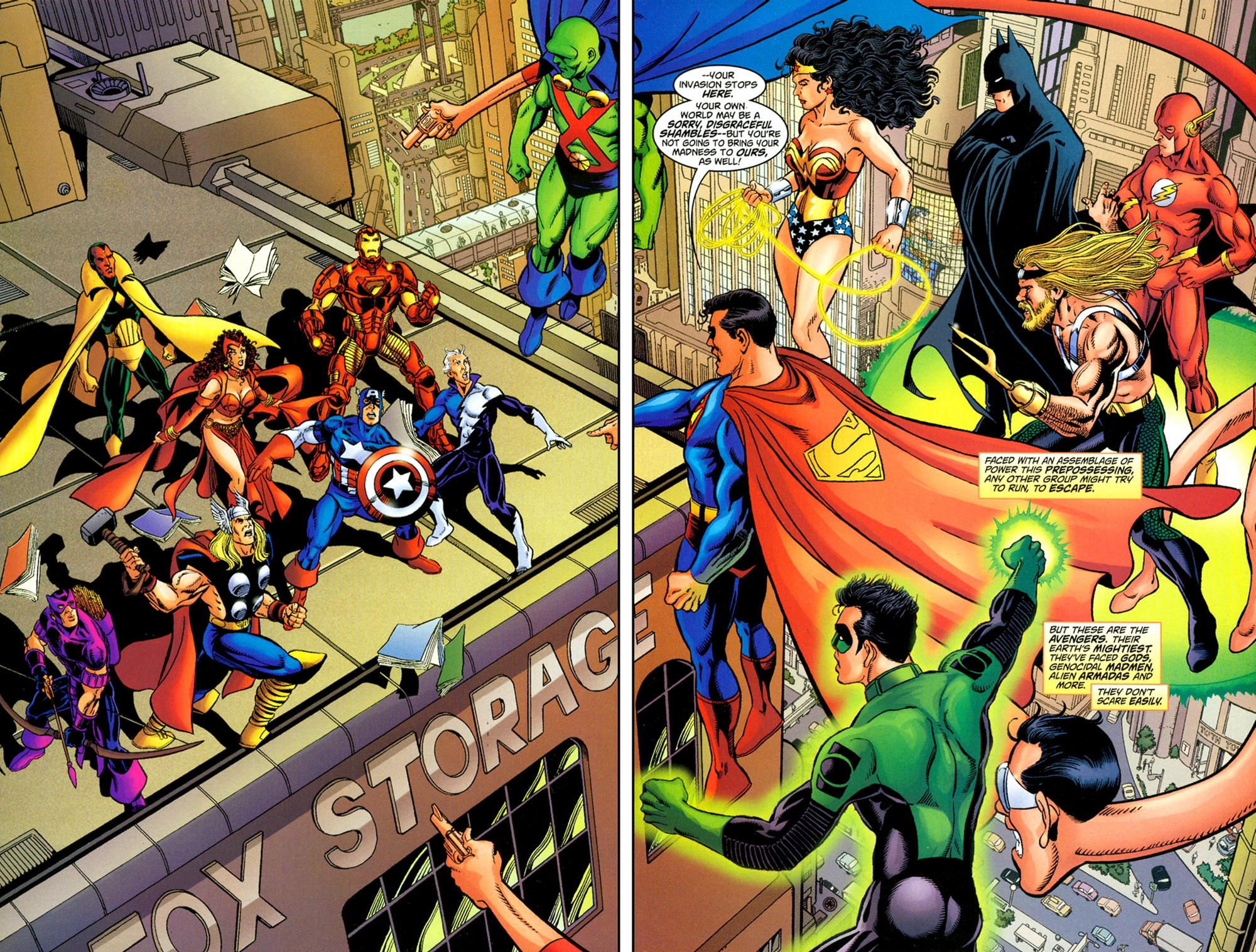 Quand les Avengers rencontrent JLA.