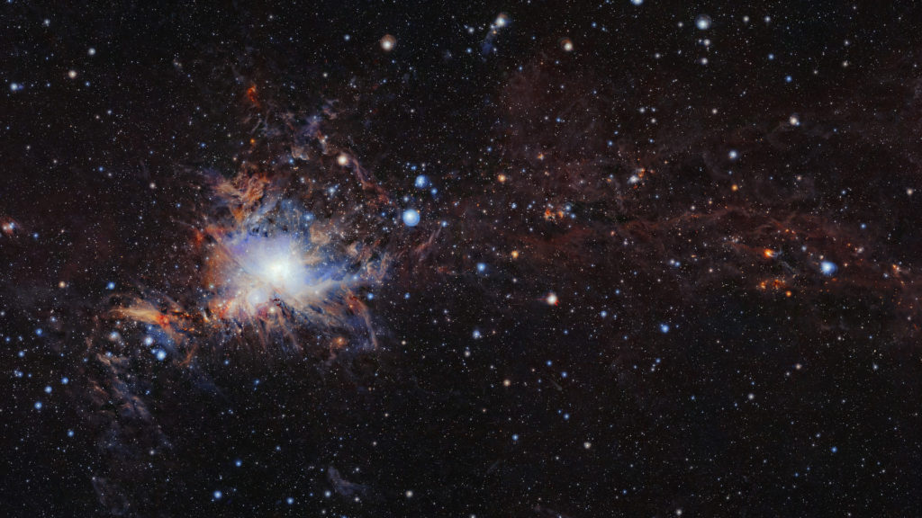 Le nuage moléculaire Orion A. // Source : ESO/VISION survey (photo recadrée)