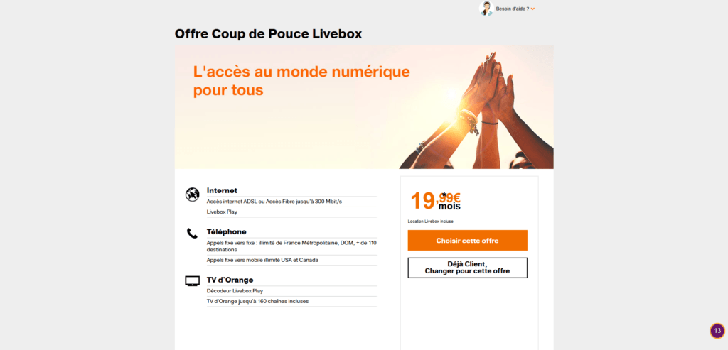 Orange Coup de Pouce