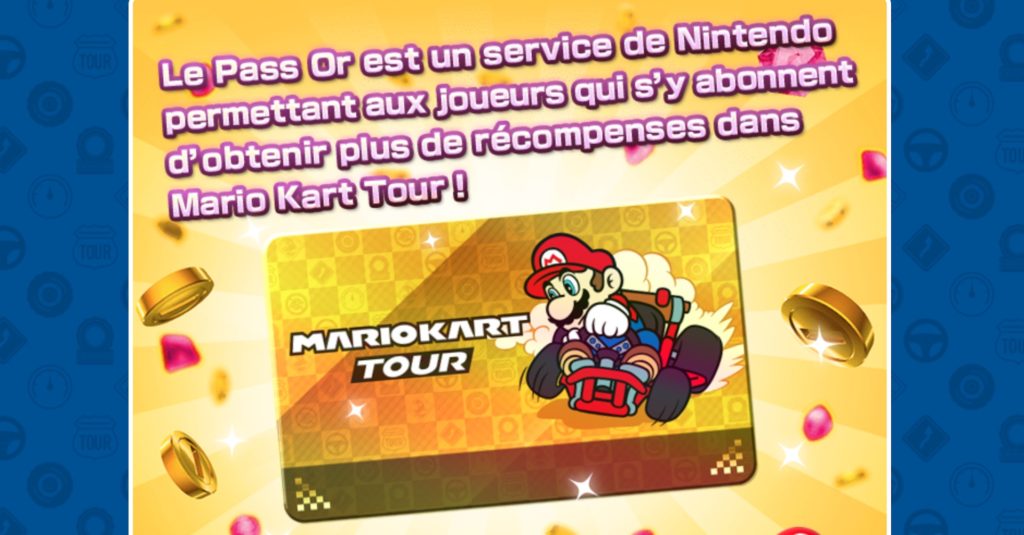 Le Pass Or de Mario Kart Tour // Source : https://mariokarttour.com/fr-FR/goldpass