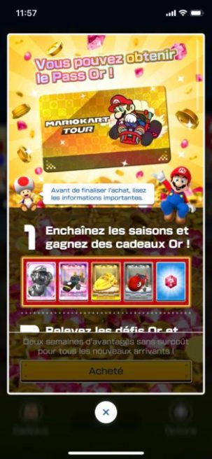 Le Pass Mario Kart Tour