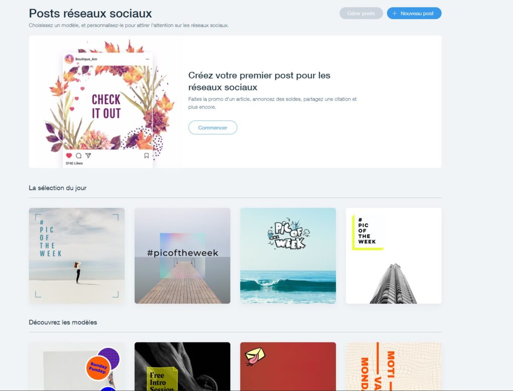 En manque d'inspiration pour vos posts de réseaux sociaux ? Wix proprose un outil d'édition d'images inspirantes pour engager sa communauté.