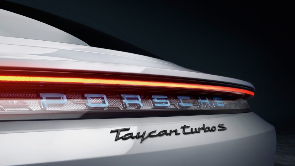 L'arrière de la Taycan // Source : Porsche