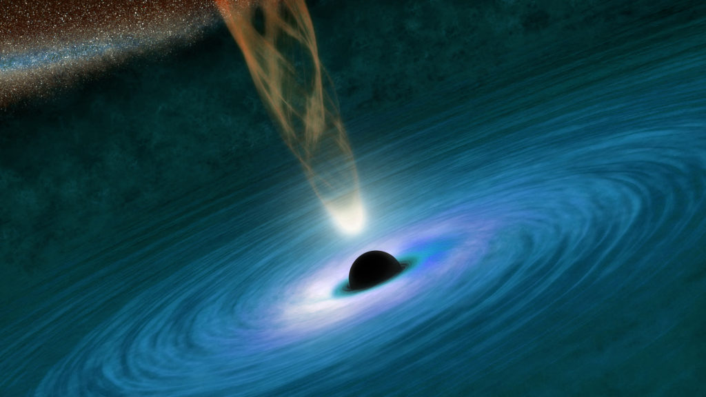 Un trou noir supermassif. // Source : Wikimedia/CC/NASA/JPL-Caltech (photo modifiée)