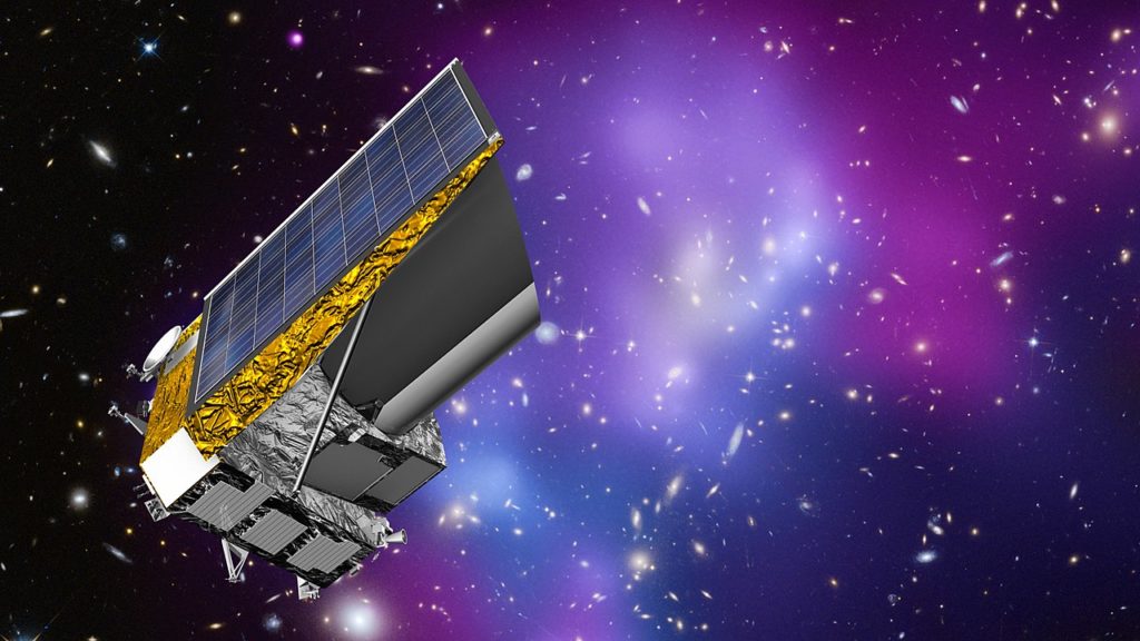 Représentation du téléscope spatial Euclid.ial // Source : ESA/C. Carreau,CC BY-SA 3.0 IGO 