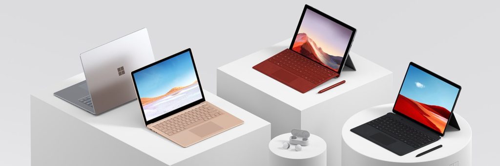 Line-up Microsoft Surface 2019 // Source : Microsoft Line-up Microsoft Surface 2019 // Source : Microsoft