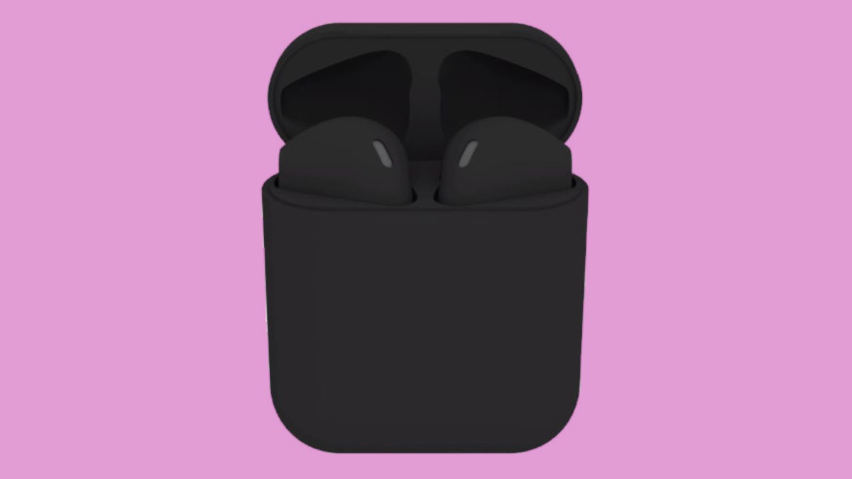 Des "AirPods noirs" se vendent sur le web. Oui, ils sont noirs. Mais ne sont pas des AirPods. // Source : Montage Numerama