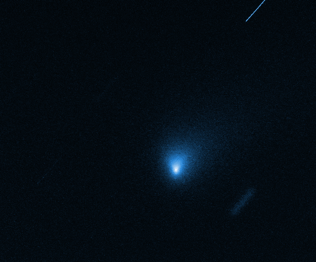 La comète Borisov imagée par le télescope Hubble. // Source : NASA, ESA, J. DePasquale (STScI)