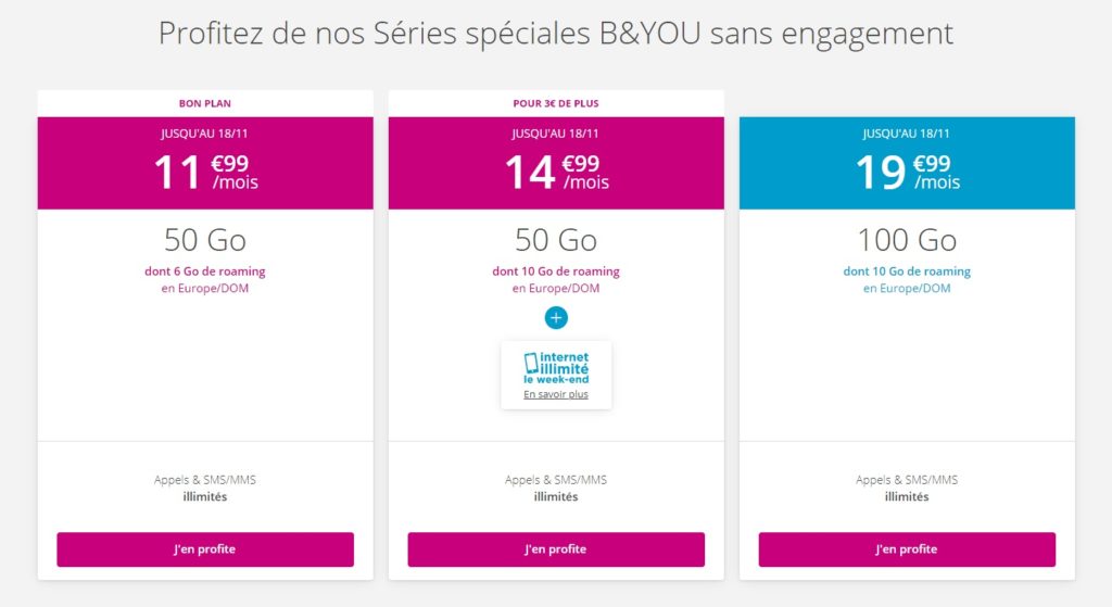 Le Deal Du Jour : B&You Prolonge Son Forfait 50 Go Avec Internet ...