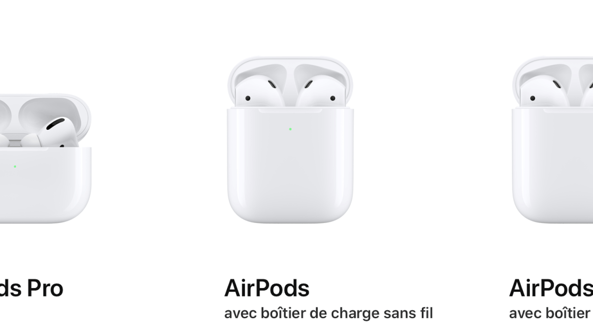 Gamme Apple AirPods // Source : Apple