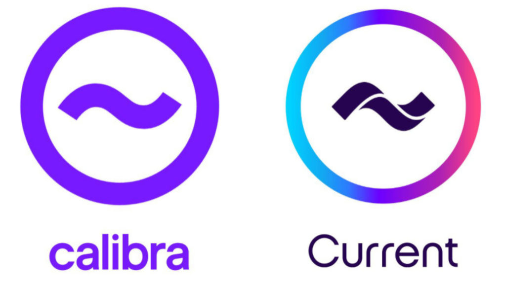 Les logos de Calibra et Current. // Source : Current / Calibra Les logos de Calibra et Current. // Source : Current / Calibra